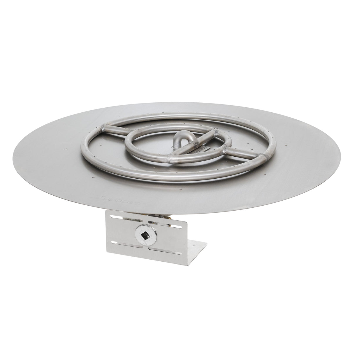 The Outdoor Plus round flat pan and round stainless steel burner kit – Match Lit