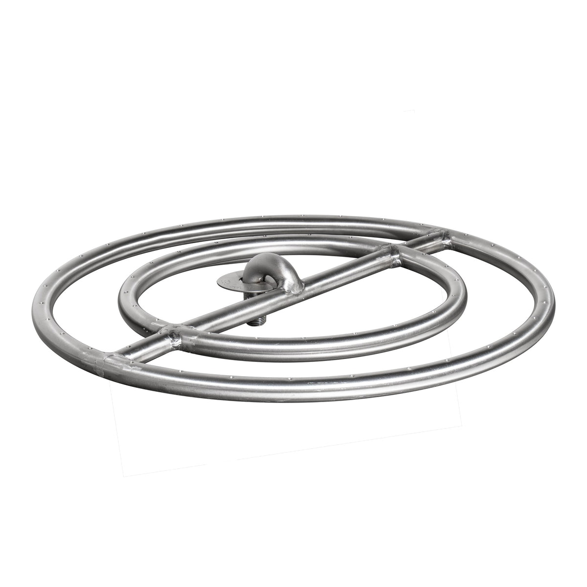 Round stainless steel burner, double ring