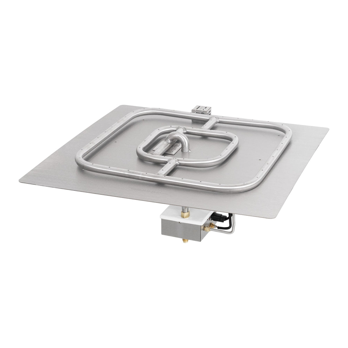 Square flat pan with square burner, 30DC Electronic Ignition